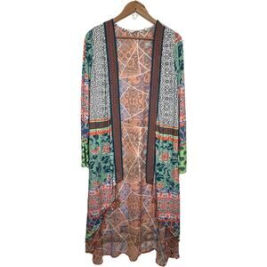 Soft surroundings Daydream topper boho cardigan in waterfall size Small